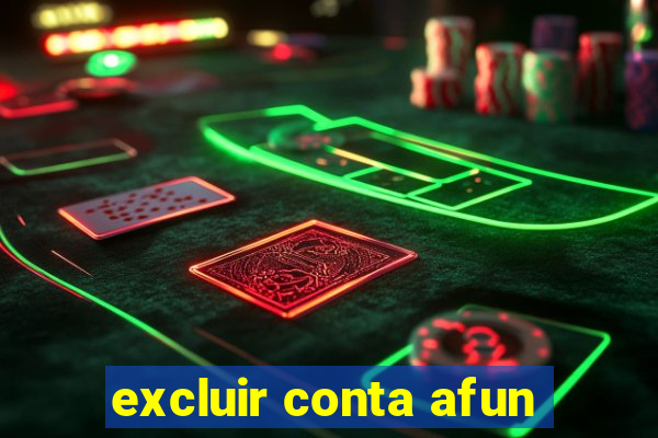 excluir conta afun